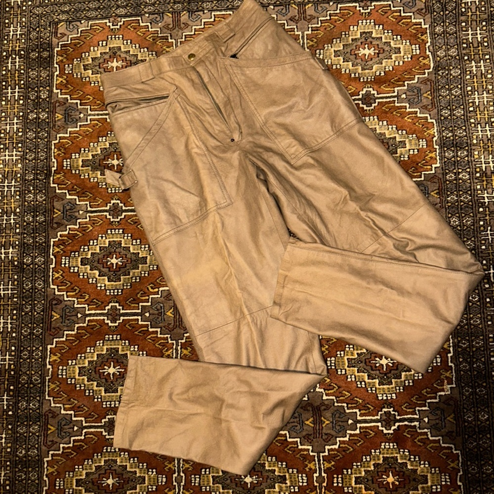 Men’s saks fifth avenue leather pants